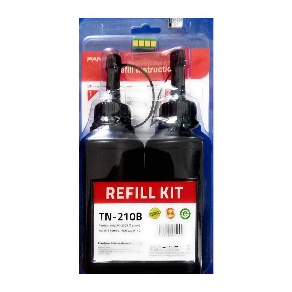 PANTUM Refill Kit TN-210B Black Ink Toner Powder
